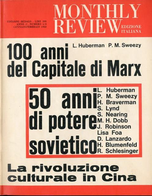 Monthly Review edizione italiana, aa. 1°, 2° e 3° (1968/1969/1970).