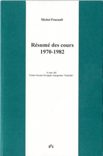 Résumé des cours 1970-1982.