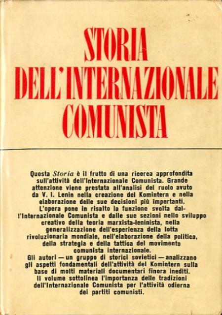 Storia dell'Internazionale comunista.