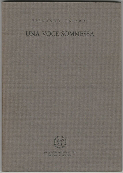 Una voce sommessa.