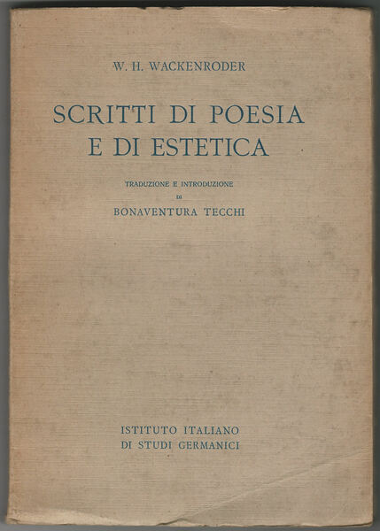 Scritti di poesia e di estetica.