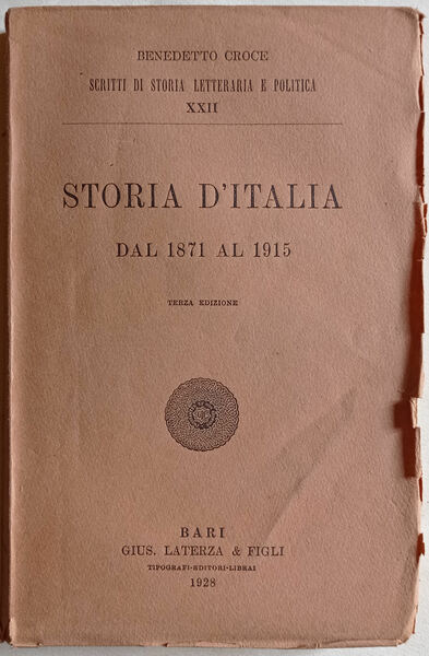 Storia d'Italia dal 1871 al 1915.