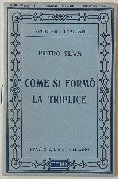 Come si formò la Triplice.