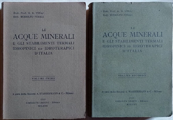 Le acque minerali e gli stabilimenti termali, idropinici ed idroterapici …