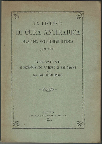 Un decennio di cura antirabica nella clinica medica generale di …