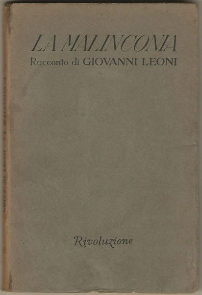 La malinconia.