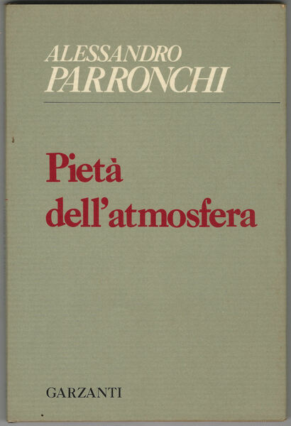 Pietà dell'atmosfera. (1960-1970).