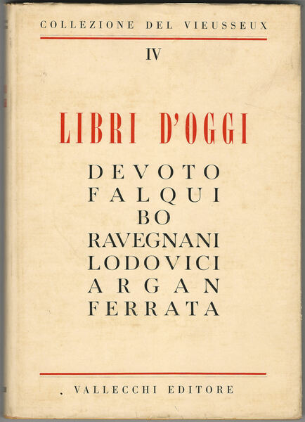 LIBRI D'OGGI.