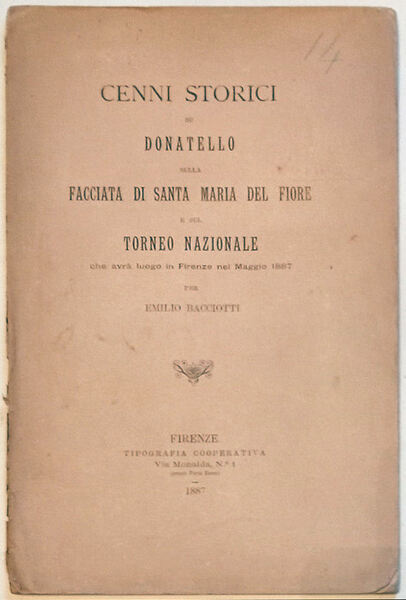 Cenni storici su Donatello sulla facciata di Santa Maria del …