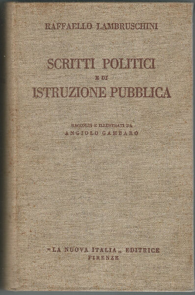 Scritti politici e di istruzione pubblica.