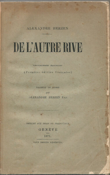 De l'autre rive.