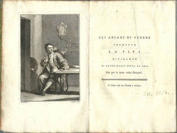 Gli arcani di Venere poemetto. La pipa ditirambo di Anton-Maria …