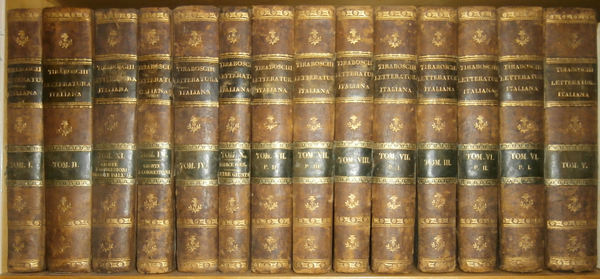 Storia della letteratura italiana di Girolamo Tiraboschi della Compagnia di …