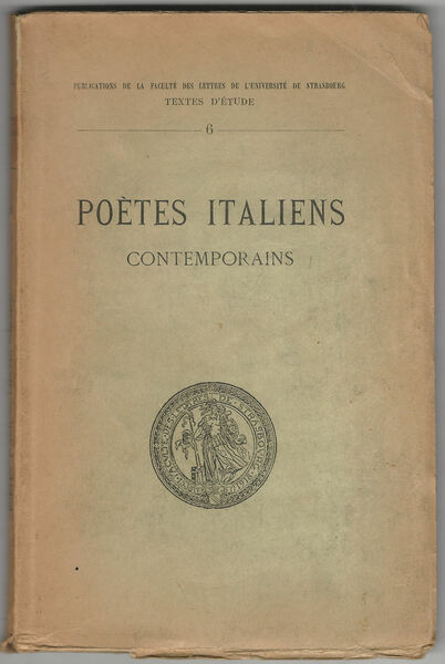 Poètes italiens contemporains.