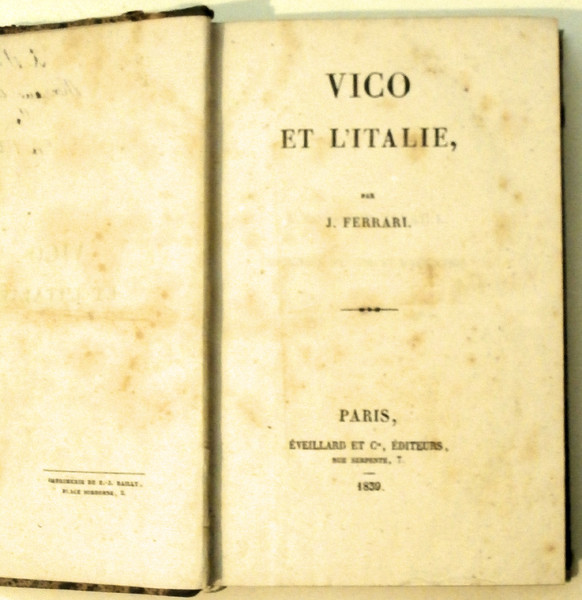 Vico et l'Italie.