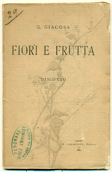 Fiori e frutta. Discorso.