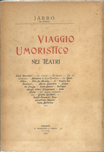 Viaggio umoristico nei teatri.