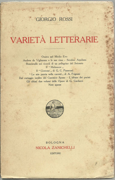 Varietà letterarie.