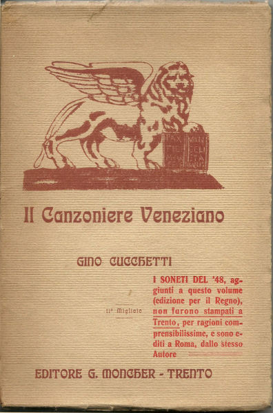 Il Canzoniere veneziano. I sonetti del ’48.