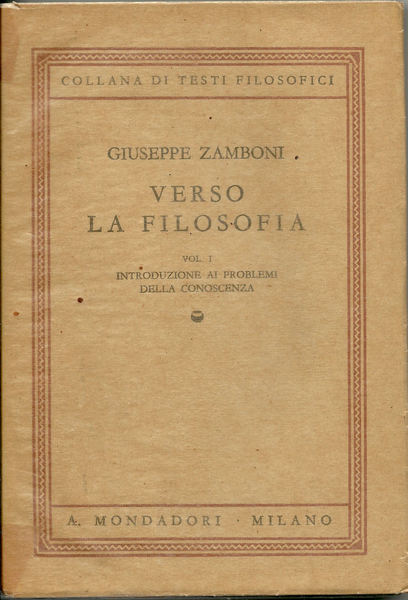 Verso la filosofia.