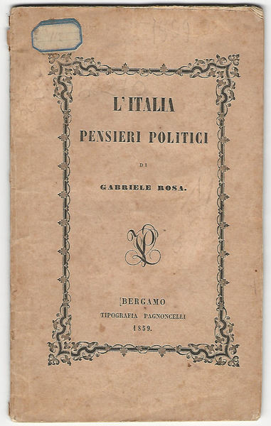 L'Italia. Pensieri politici.