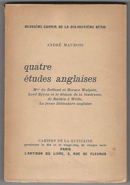 Quatre études anglaises.