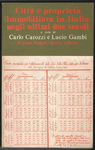 Città e proprietà immobiliare in Italia negli ultimi due secoli.