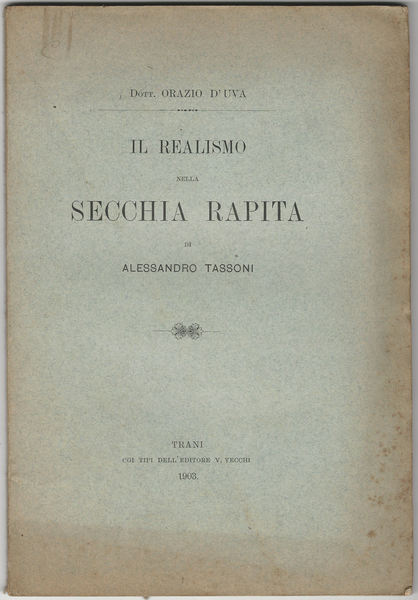 Il realismo nella Secchia rapita di Alessandro Tassoni.