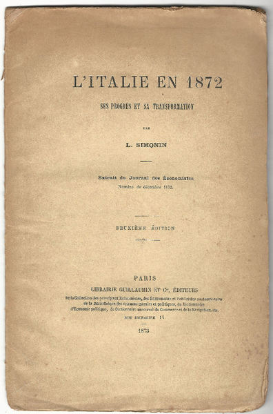 L'Italie en 1872, ses progrès et sa transformation.