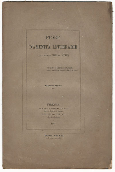 Lettera familiare di Antonio Malatesti a Lorenzo Lippi descrivendogli la …