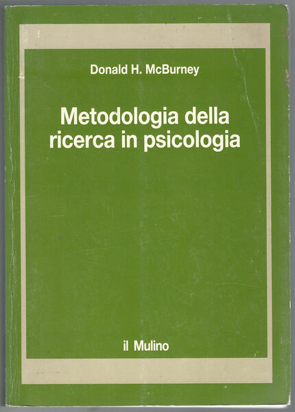 Metodologia della ricerca in psicologia.