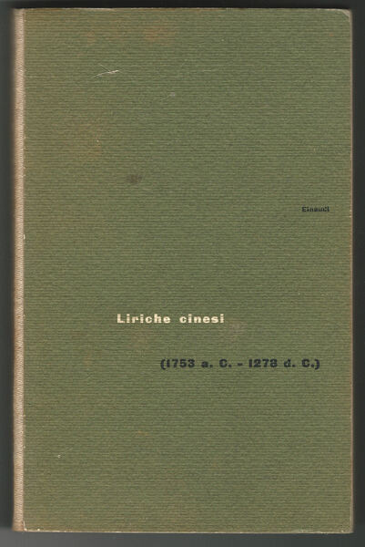 Liriche cinesi (1753 a.c. - 1273 d.c.).