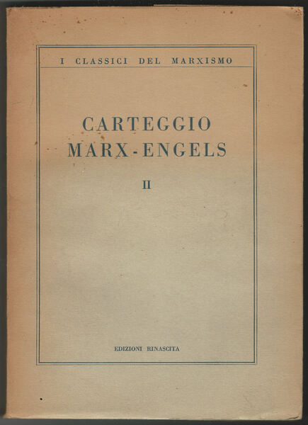 Carteggio Marx-Engels II (1852-1856).