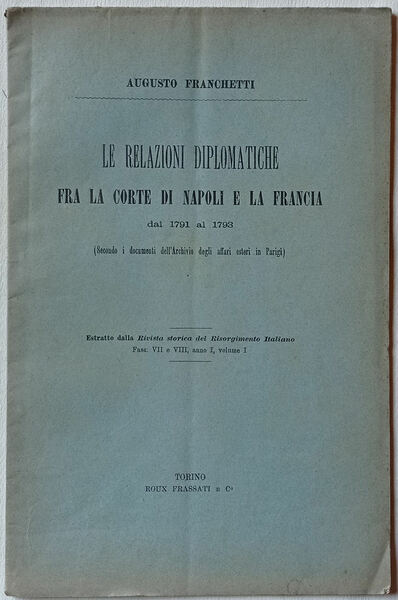 Le relazioni diplomatiche fra la corte di Napoli e la …