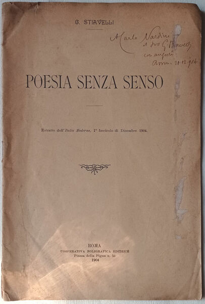 Poesia senza senso.