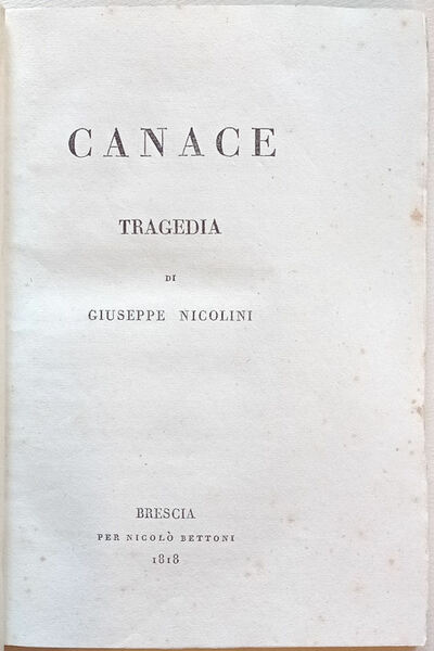 Canace. Tragedia.