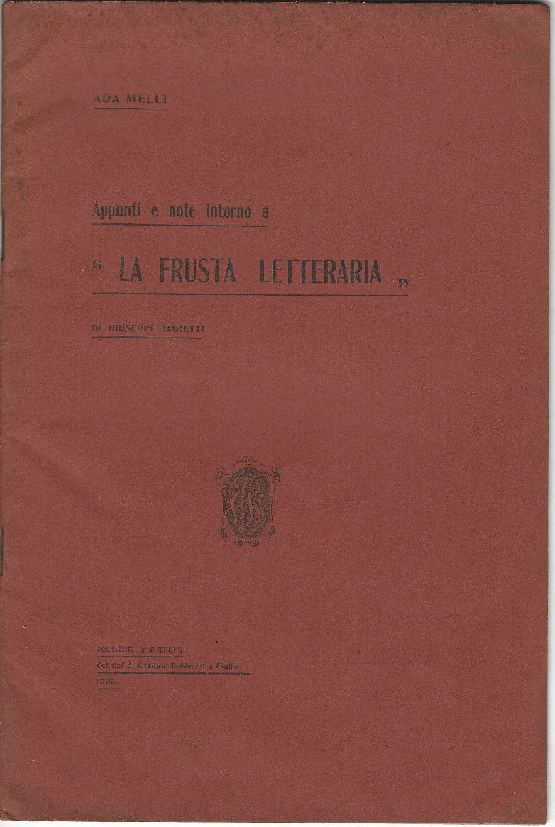 Appunti e note intorno a "La frusta letteraria„ di Giuseppe …