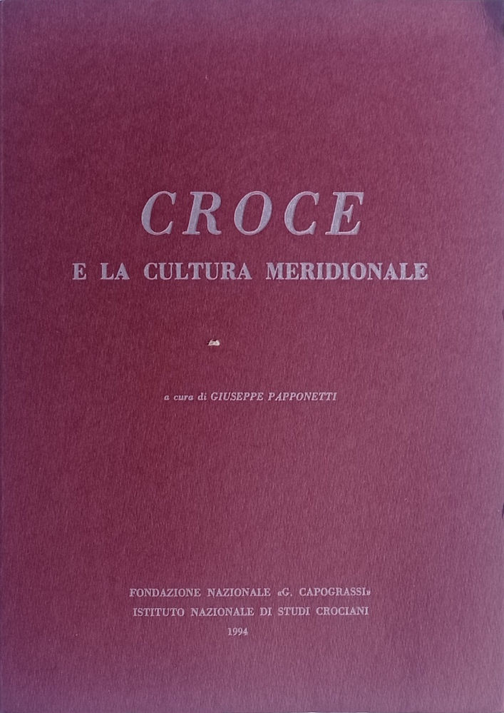 Croce e la cultura meridionale.