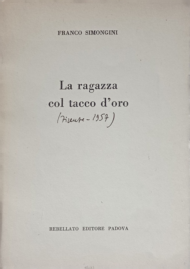 La ragazza col tacco d'oro.