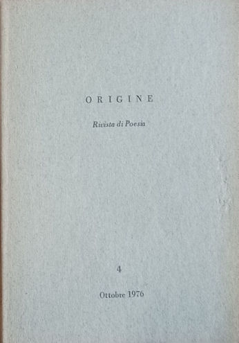 Origine. Rivista di poesia.