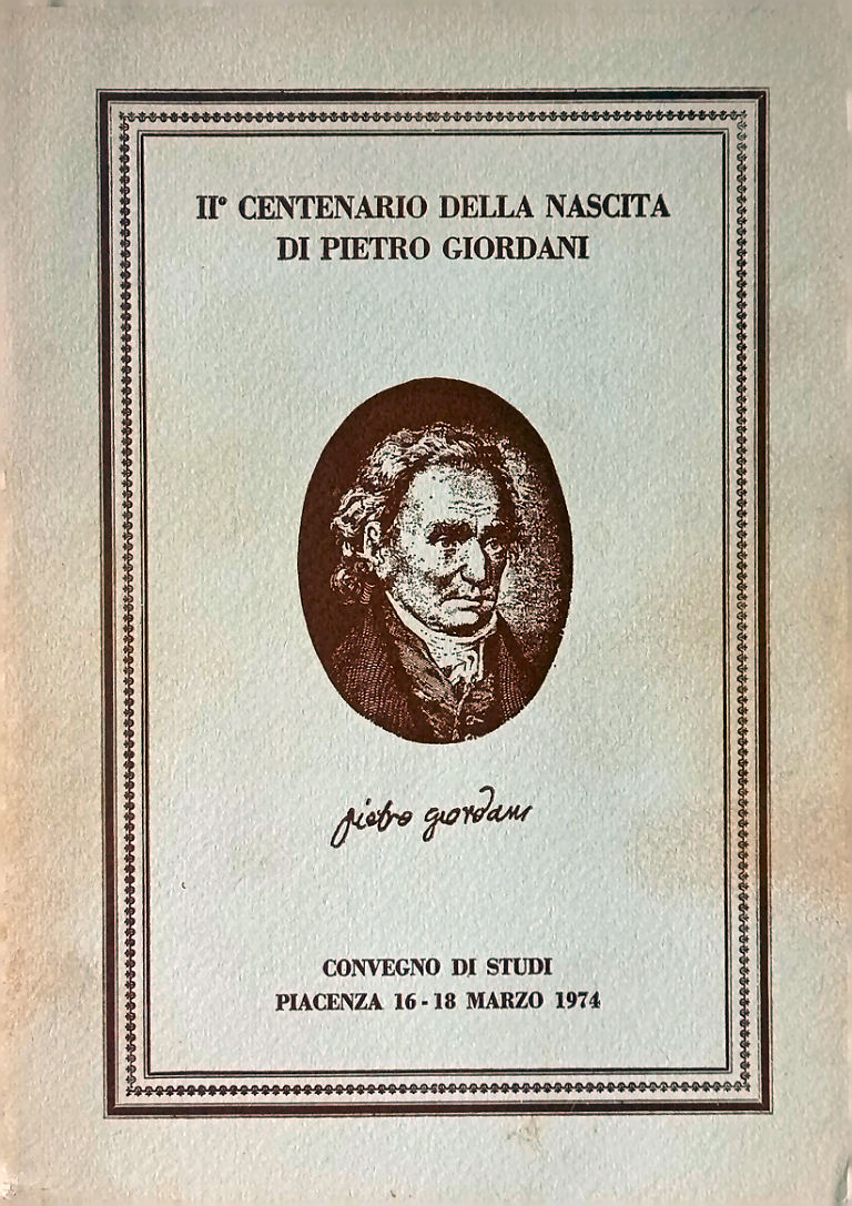 Pietro Giordani nel secondo centenario della nascita.