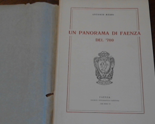 Un panorama di Faenza del '700