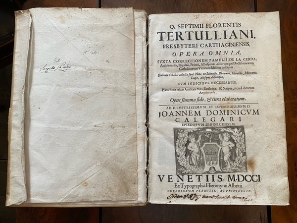 Q. Septimii Florentis Tertulliani, presbyteri Carthaginiensis, Opera Omnia, iuxta correctionem …