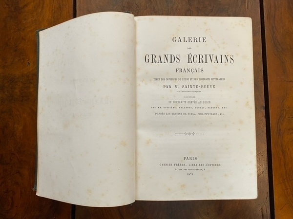 Galerie des grands écrivains français tirée des Causeries du lundi …