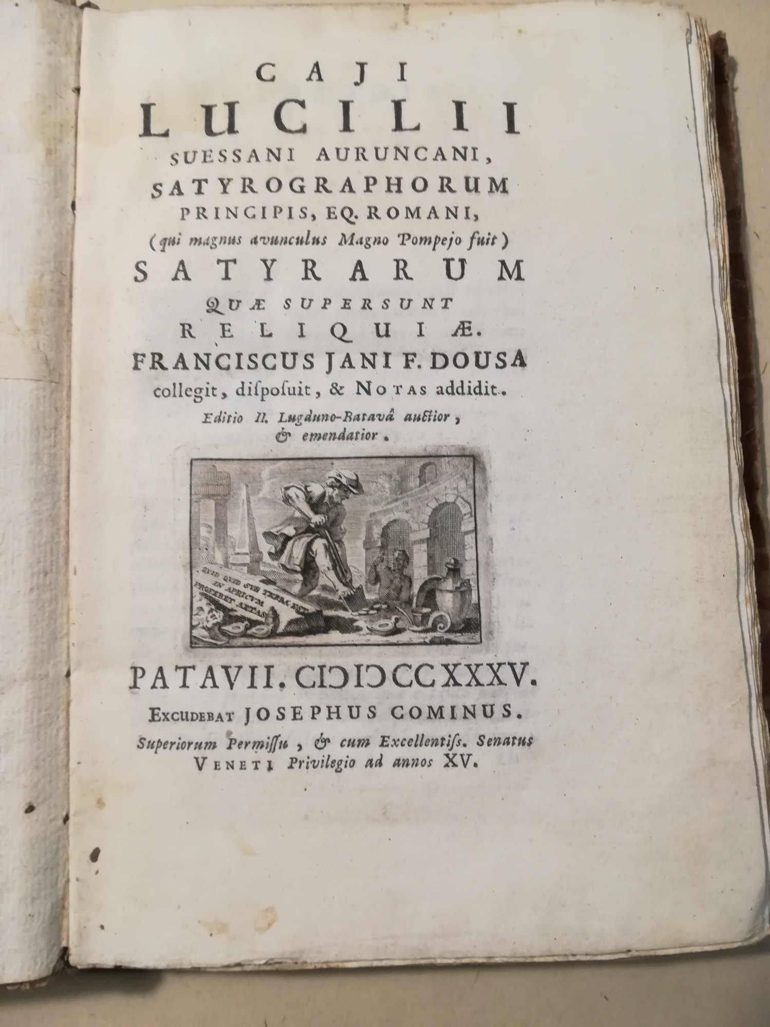 Caji Lucilii Suessani Auruncani, Satyrographorum principis, eq. romani (qui magnus …