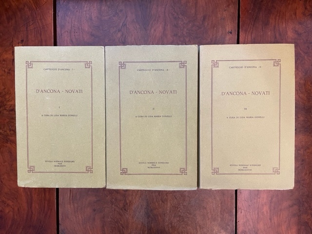 D'Ancona - Novati I-II-III. A cura di Lida Maria Gonelli