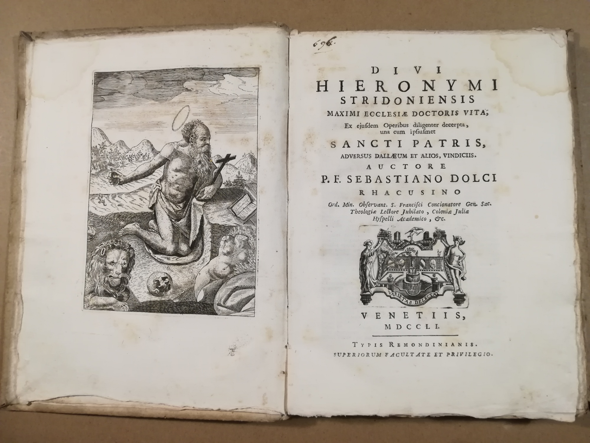 Divi Hyeronimi stridoniensis Maximi Ecclesiae Doctoris vita, ex eiusdem Operibus …
