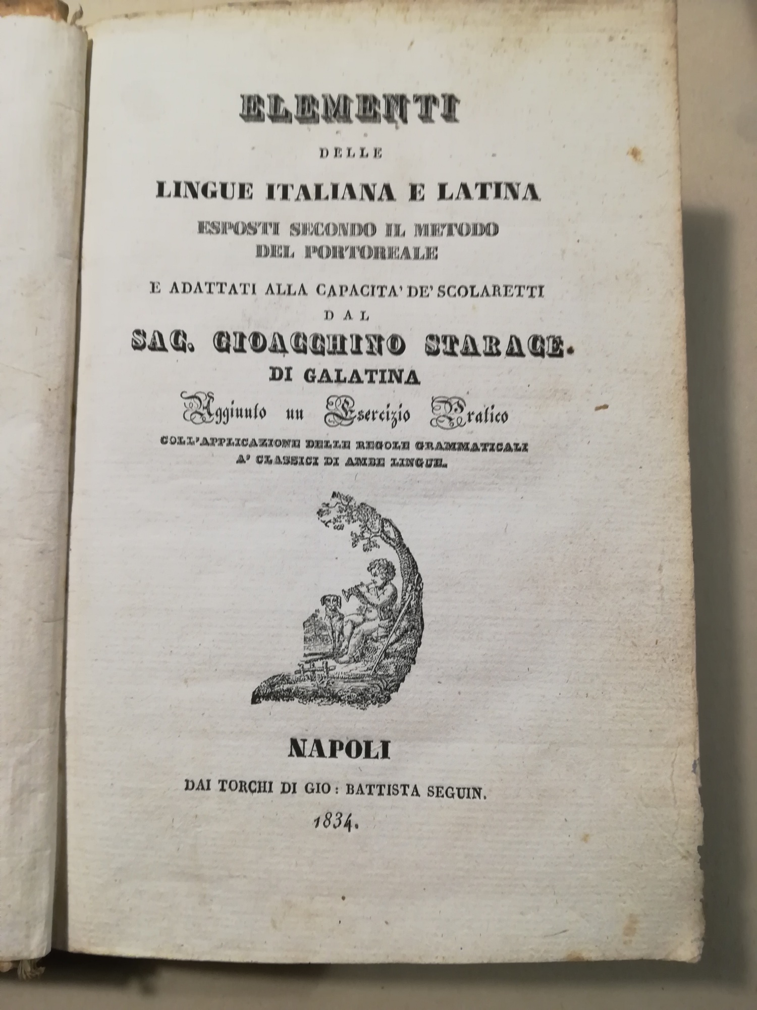 Elementi delle lingue italiana e latina esposti secondo il metodo …