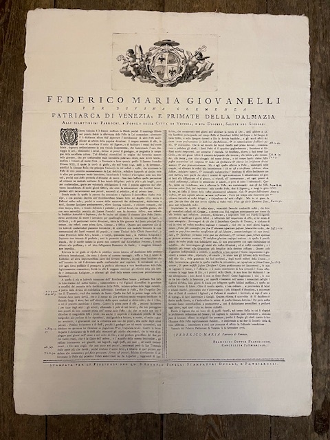 Federico Maria Giovanelli [.] Patriarca di Venezia e Primate della …