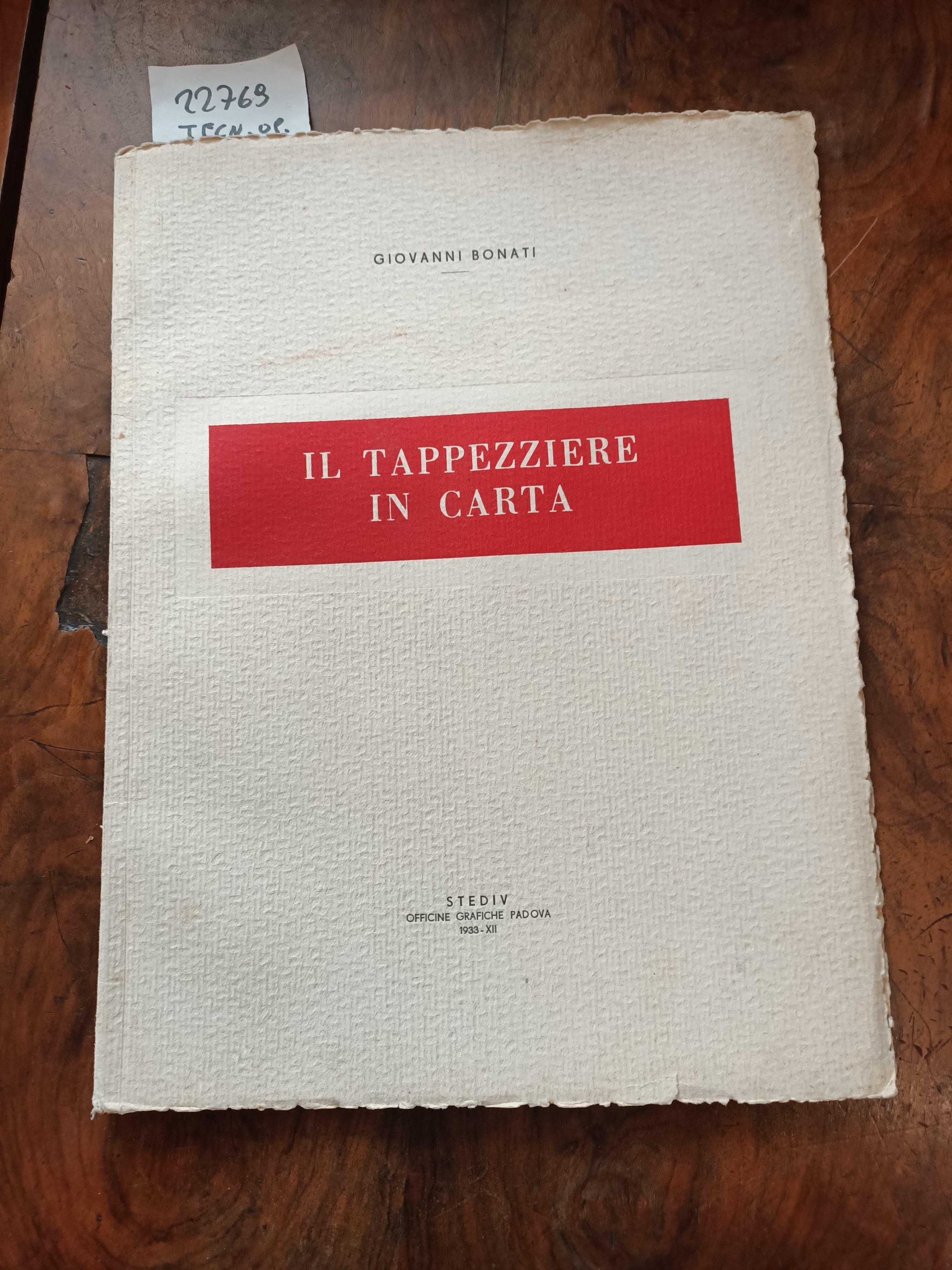 Il tappezziere in carta